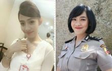 Polwan cantik ini ternyata mantan pramugari