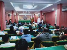 Kegiatan Sosialiasi Pengawasan Pemilu Bawaslu Kabupaten Bengkalis, Rabu (26/12/18)./hri