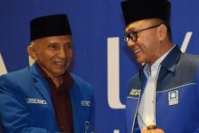 Amien Rais bersama ketua umum PAN Zulkifli Hasan