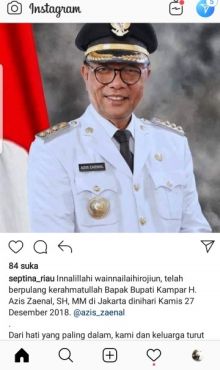 Bupati Kampar Azis Zaenal