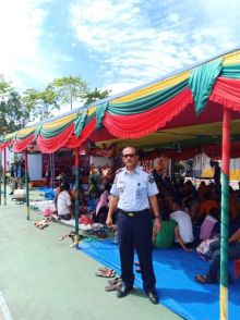 Kalapas Bengkalis saat menyambut para tamu /hari