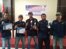 Para pemenang lomba LKTJ PWI Meranti 2018/mad