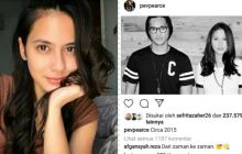 Afgan berkomentar di foto Pevita Pearce sambil memberikan emoticon cium