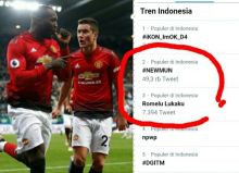 Romelu Lukaku ramai dibicarakan netizen Indonesia