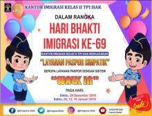  Kantor Imigrasi Kelas II TPI Siak Taja Layanan Paspor Simpatik/lin