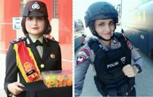 Polwan cantik berwajah bule (foto/istimewa) 