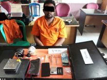 Tersangka narkoba yang diamankan polisi/rgo