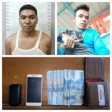 Dua pelaku curanmor beserta barang bukti/hari