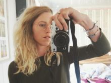 Begini kondisi rambut Virginia Tapscott setelah setahun tak menggunakan sampo. Foto: int/inst