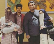 Virgoun dan istri berjumpa Hafidz Muzammil (foto/istimewa) 