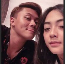 Rizki Febrian dan pacarnya
