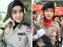 Polwan Cantik berhijab (foto/instagram) 