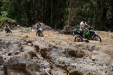Begini rute yang dilalui pengojek di Rampi sebelum sampai ke tempat tujuan.  Foto: int  