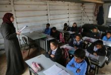 Antusia pelajar Palestina belajar di Sekolah UNRWA
