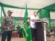 Ketua Umum DPP PPP Ir.H.Romahurmuzy, MT saat menyampaikan arahan Harlah ke 46 PPP di Teluk Kuantan/zar