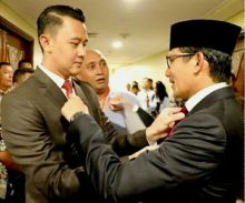 Sandiaga Uno bersama Ajudan Prabowo (foto/instagram) 