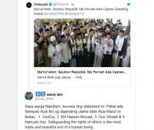 Pernyataan  Kyai Ma'ruf Amin Panen Kritik