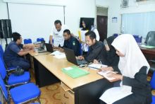 Diskominfotik Bengkalis melakukan entri Rencana Umum Pengadaan (RPU) untuk ditayangkan./hari