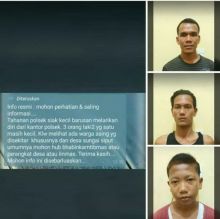 Foto tiga pria yang beredar di medsos