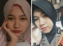 Polwan cantik memukau netizen (foto/instagram) 
