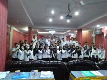 55 orang relawan Demokrasi Pemilu Legilatif (Pileg) dan Pilpres 2019 dikukuhkan KPU Bengkalis/hari