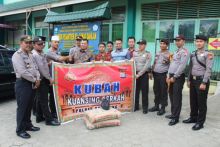 Kapolres Kuansing AKBP Muhammad Mustofa, S.Ik, M.Si saat mengunjungi Ponpes KH Ahmad Dahlan/zar