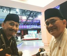 Abu Janda foto bareng Rohut Sitompul (foto/int) 