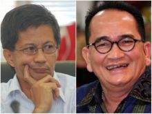 Rocky Gerung dan Ruhut Sitompul