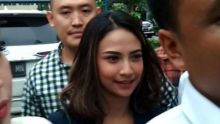 Vanessa Angel menjalani pemeriksaan di Mapolda Jatim. Foto: int 