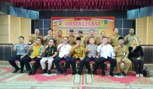 Bupati Inhil, HM Wardan menghadiri sosialisasi pengamanan anggaran dana desa tahun 2019 