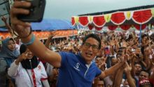 Sandiaga Uno saat melakukan kampanye di Brebes, Jawa Tengah, Minggu 10 Februari 2019. Foto: int 