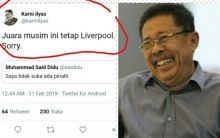 Karni Ilyas prediksi Liverpool juara musim Liga Inggris (foto/int) 