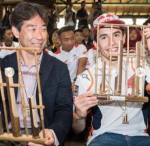 Marc Marquez saat di Bandung /int