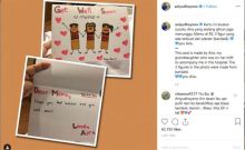 Kartu ucapan cucu untuk Ibu Ani