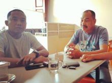 Ketua Asosiasi Pengusaha Kontraktor Nasional (Aspeknas), Amlis didampingi Sekretarisnya Harianto/zar