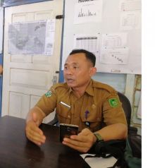 Kabid P2P Diskes Meranti,  Muhammad Fakhri saat memberikan keterangan /mad