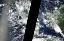 Sebagian Pulau Sumatera blank area, Bengkalis masih terdeteksi hotspot (foto/istimewa) 