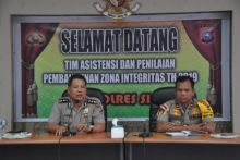 Kabag RBP Polda Riau AKBP Romel Hutagaol,SIP, Msi melakukan Asistensi/lin