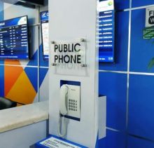 Perangkat Public Phone dan RCS di Bandara SSK II/nof