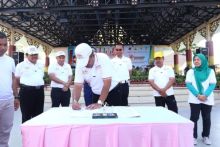 Penandatangan MoU dengan Dinas Pendidikan Provinsi Riau, Dinas Pendidikan dan Kebudayaan  dengan Polres Siak/lin