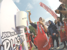 Salah satu acara yang digelar dalam kegiatan Telkomsel di Pekanbaru. Foto: nof 