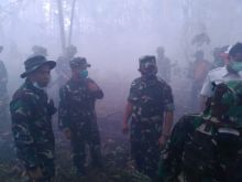 Tim Gabungan Berjibaku Padamkan Karhutla di Pulau Rupat/ist