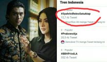 Topik Syahrini dan Reino Barack jadi trending topik (foto/int) 