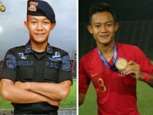 Pemain Timnas U22 Sani Rizki ternyata anggota Brimob (foto/instagram) 