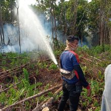Pemadaman di Pulau Rupat