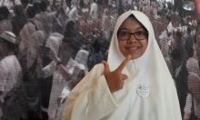 Fransisca Santa Clause yang kini menjadi caleg dari PKS.  Namanya saat ini jadi viral di kalangan netizen. Foto: int 