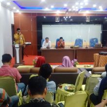 Direktur RSUD Dumai Dr. Ferianto menyampaikan perkembangan pelayanan RSUD/pno