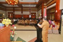 Sekda Siak memberikan arahahan di hadapan CPNS Siak Formasi tahun 2018/lin