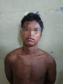 Pelaku Curanmor inisial AS yang diamankan polisi/rgo