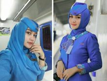 Pramugari kereta api cantik buat netizen terpesona (foto/instagram) 